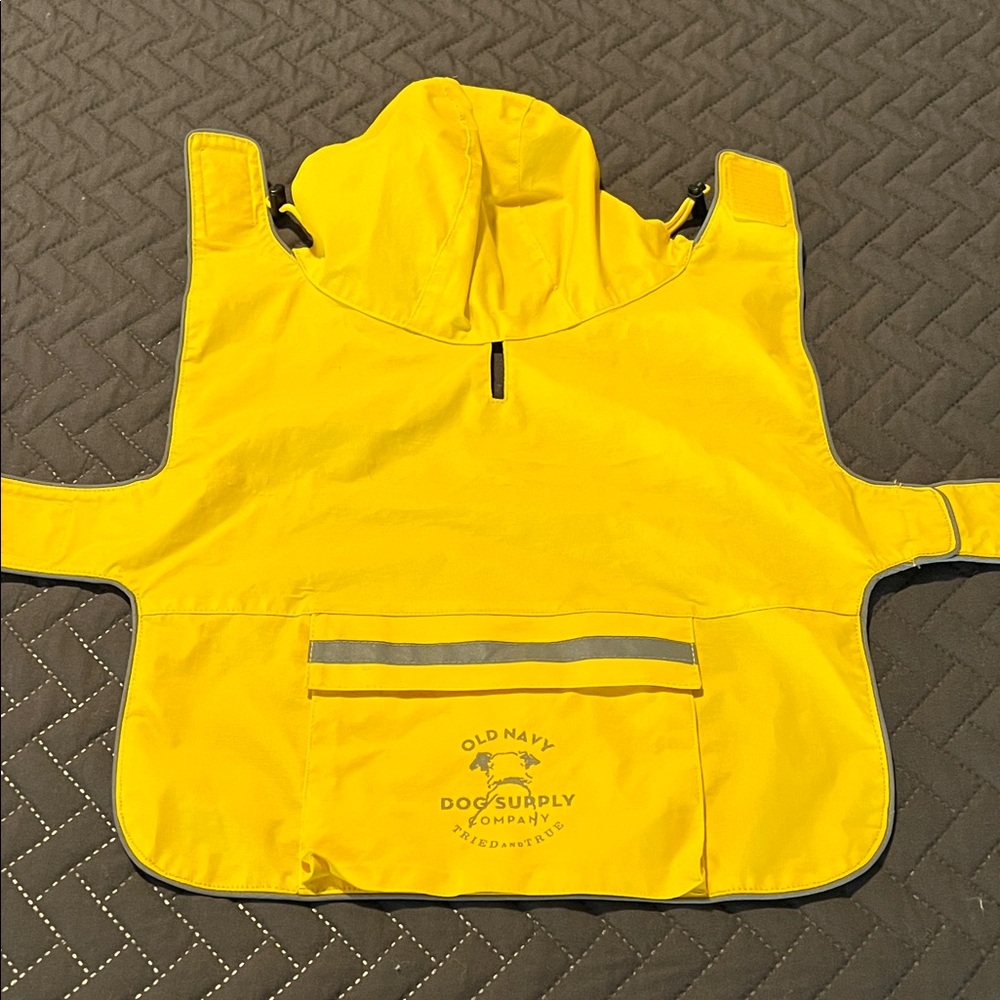 Old Navy Dog Yellow Rain Poncho